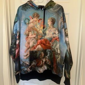 Dolls Kill Current Mood Artistic Graphic Hoodie Size M